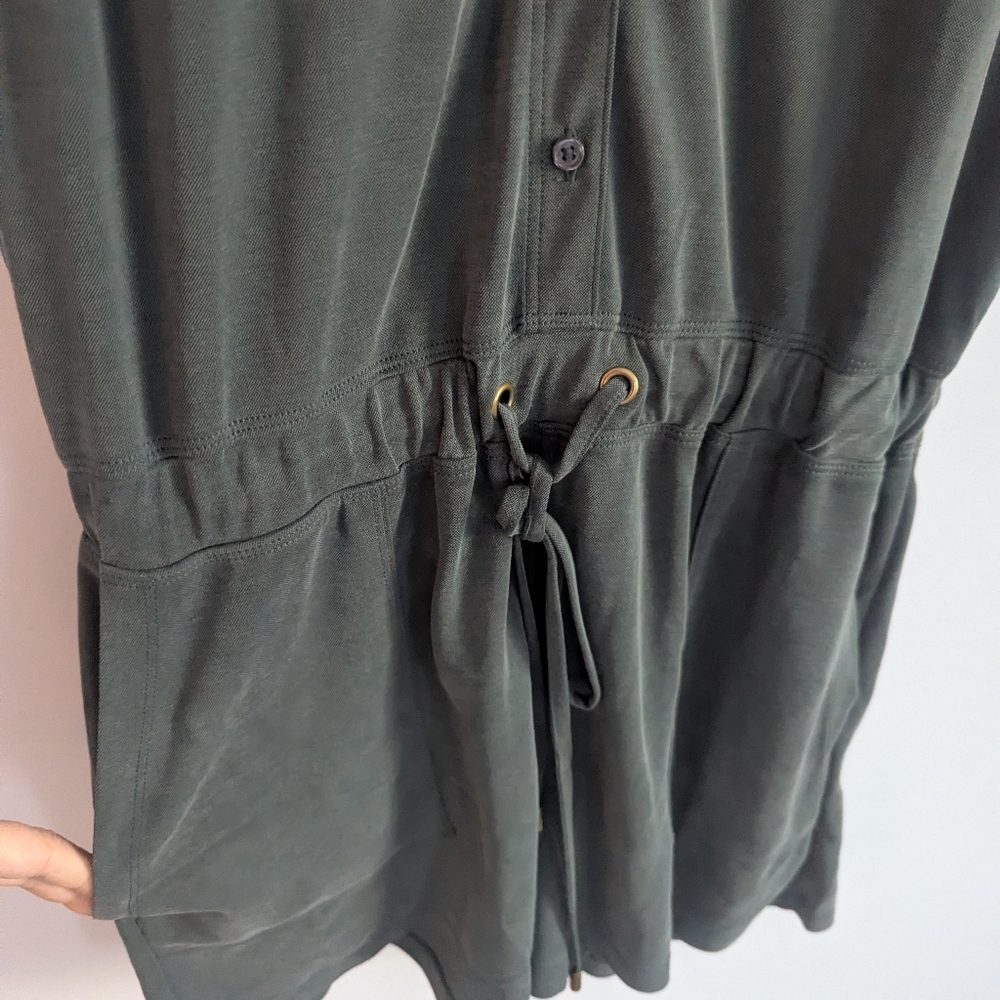 Women's NEW Lou & Grey Olive Green Romper Small - Picture 4 of 7